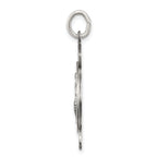 Sterling Silver Saint Florian Badge Engravable Antique Charm by Sophia Jewelers
