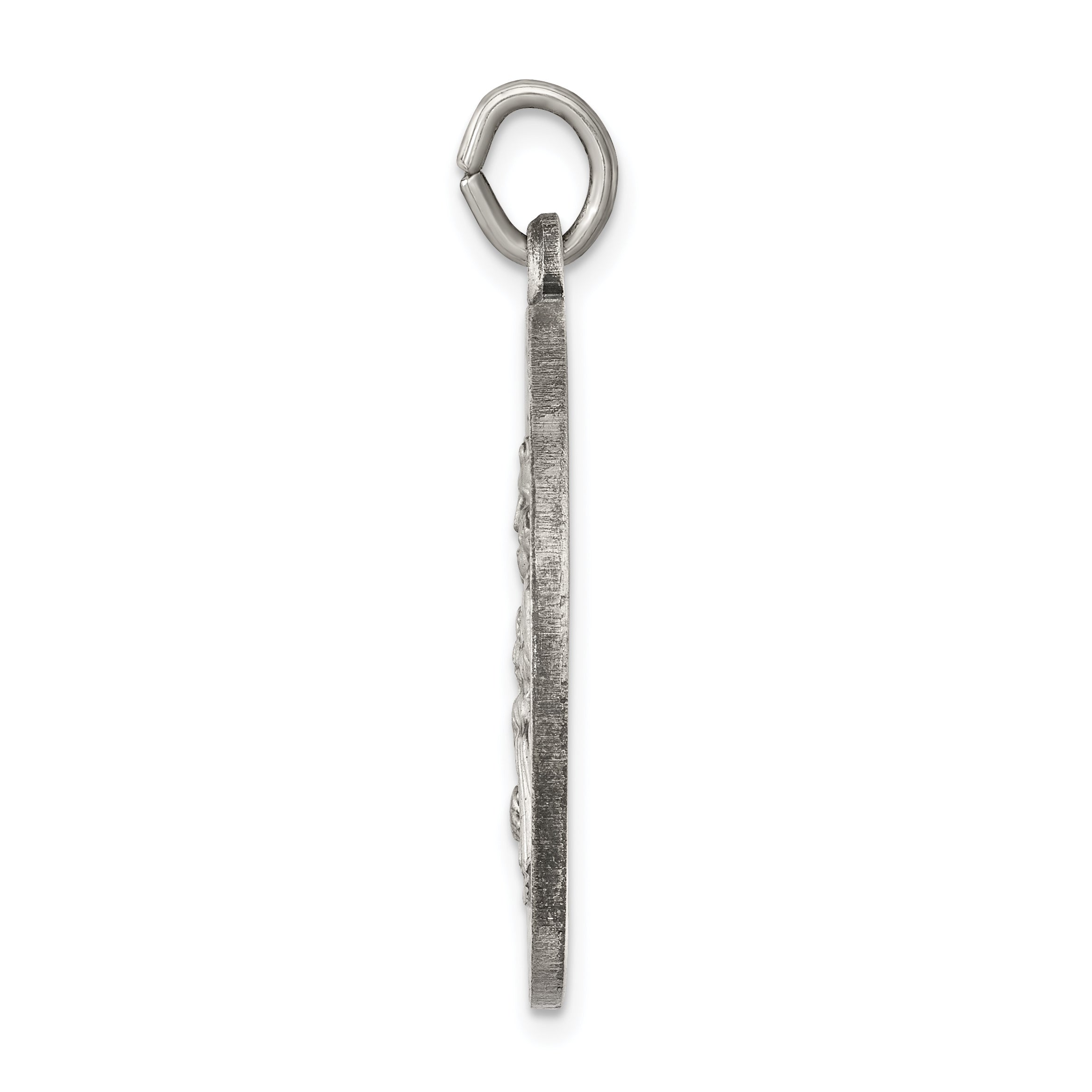 Sterling Silver 925 Antiqued Saint Joseph Pendant Vintage Charm by Sophia Jewelers Secondary image