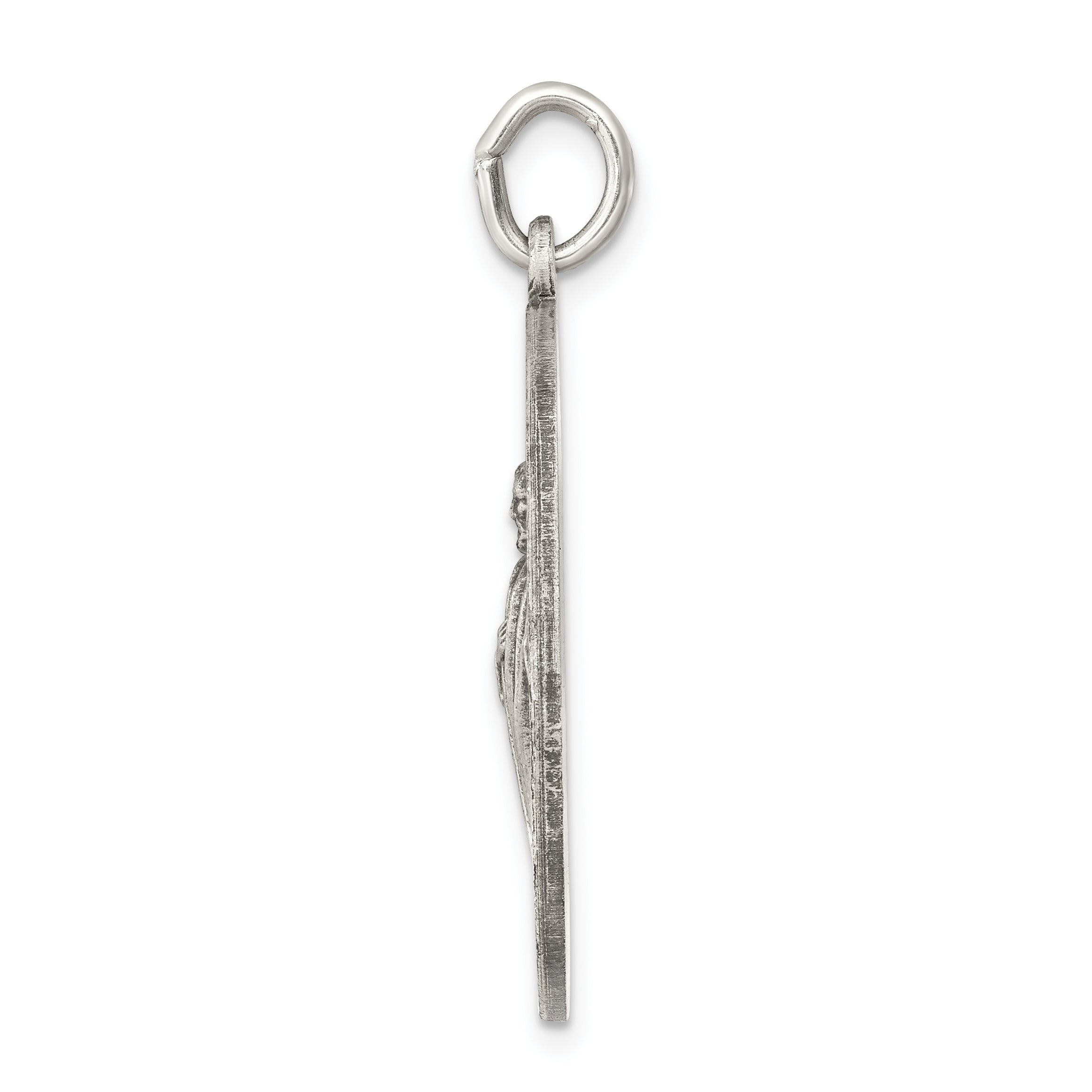 Sterling Silver 925 St. Jude Medal Pendant Engravable Vintage Charm