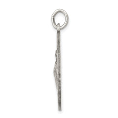 Sterling Silver 925 St. Jude Medal Pendant Engravable Vintage Charm