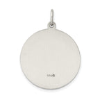 Sterling Silver 925 St. Jude Medal Pendant Engravable Vintage Charm
