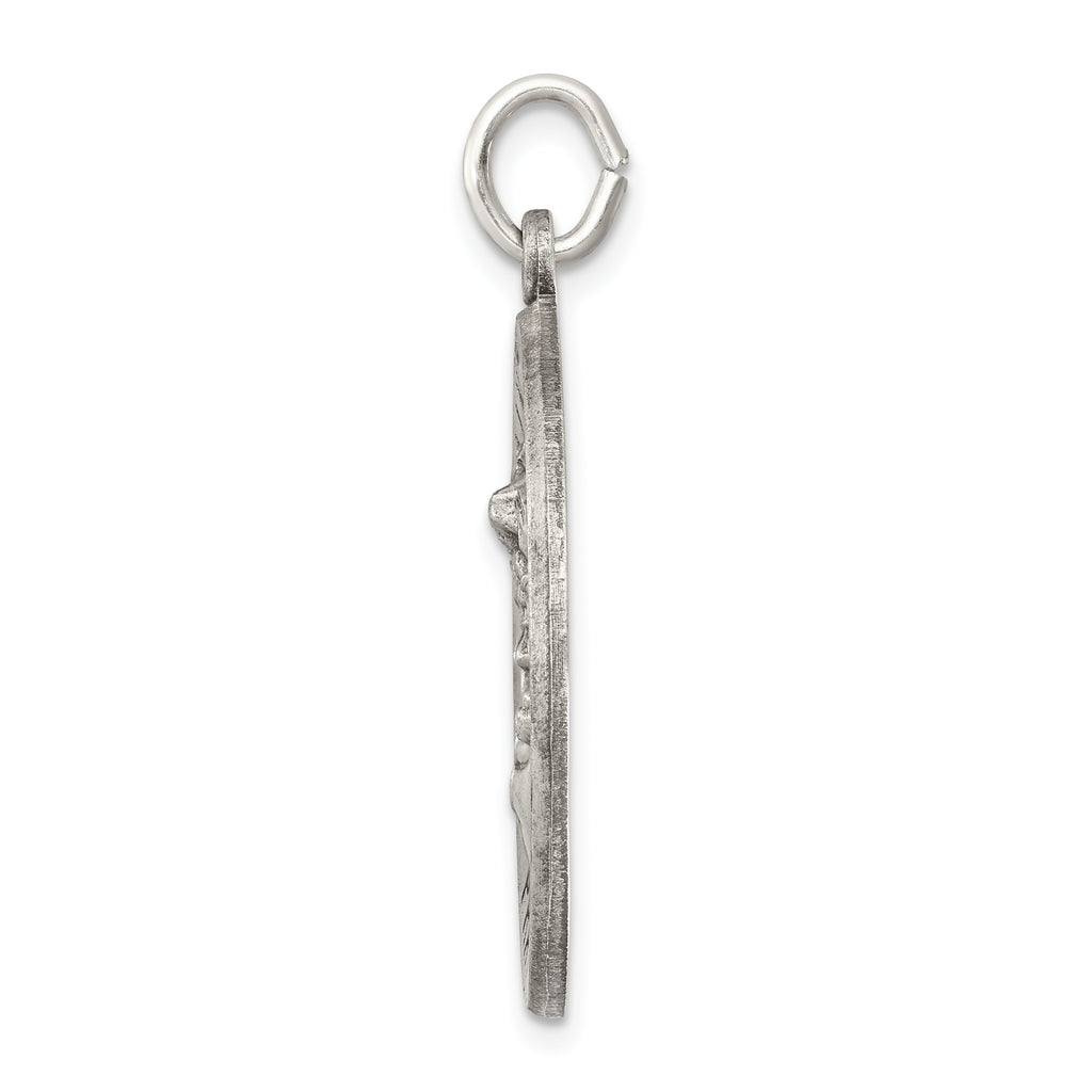 Sterling Silver Antiqued Saint Michael Medal