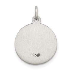 Sterling Silver 925 Antiqued Guardian Angel Pendant with Timeless Charm