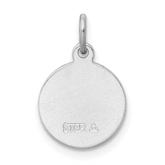 Sophia Jewelers Sterling Silver Angel Charm with Rhodium Polished Finish