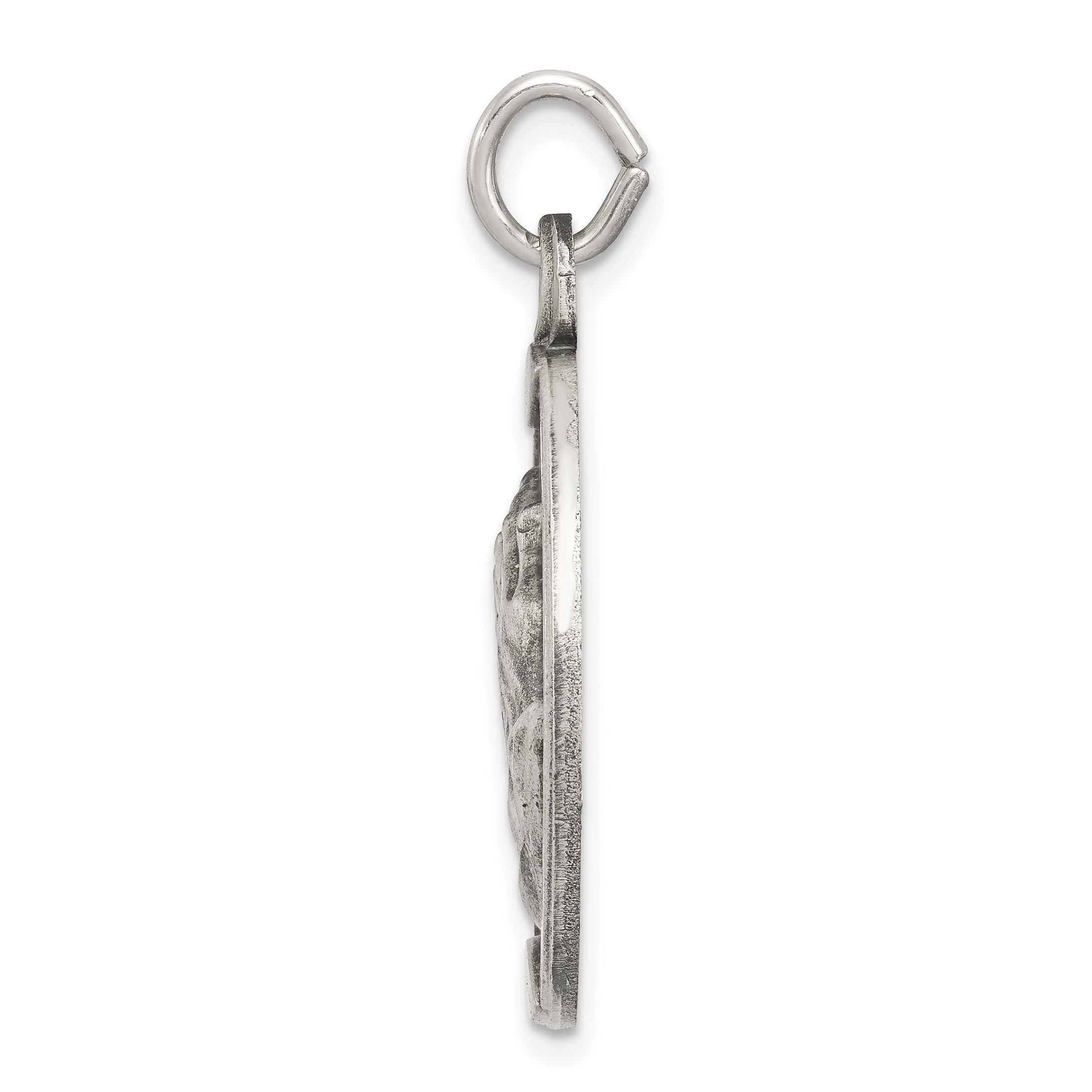 Sophia Jewelers Sterling Silver 925 Praying Hands Antique Solid Pendant
