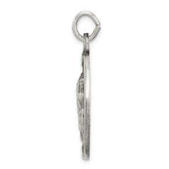 Sophia Jewelers Sterling Silver 925 Praying Hands Antique Solid Pendant