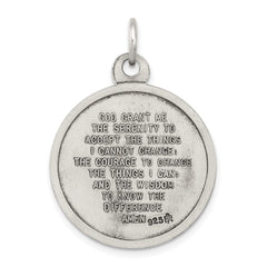 Sophia Jewelers Sterling Silver 925 Praying Hands Antique Solid Pendant