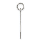 Sterling Silver 925 Polished Charm with Rhodium Plating Elegant Design