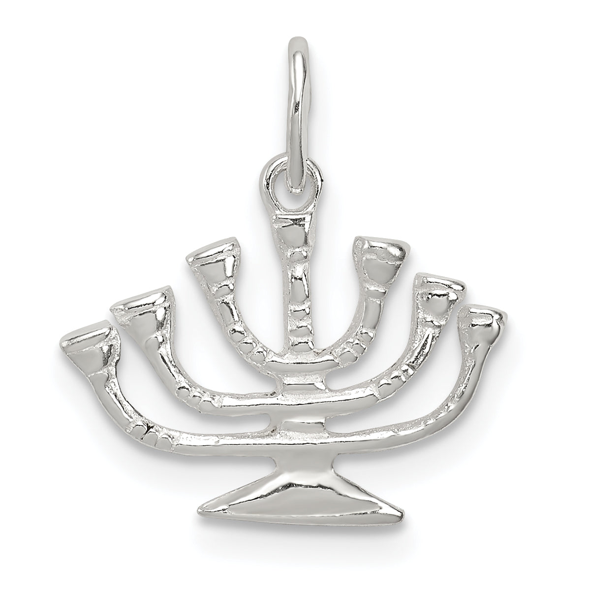 Sterling Silver Menorah Charm Main image
