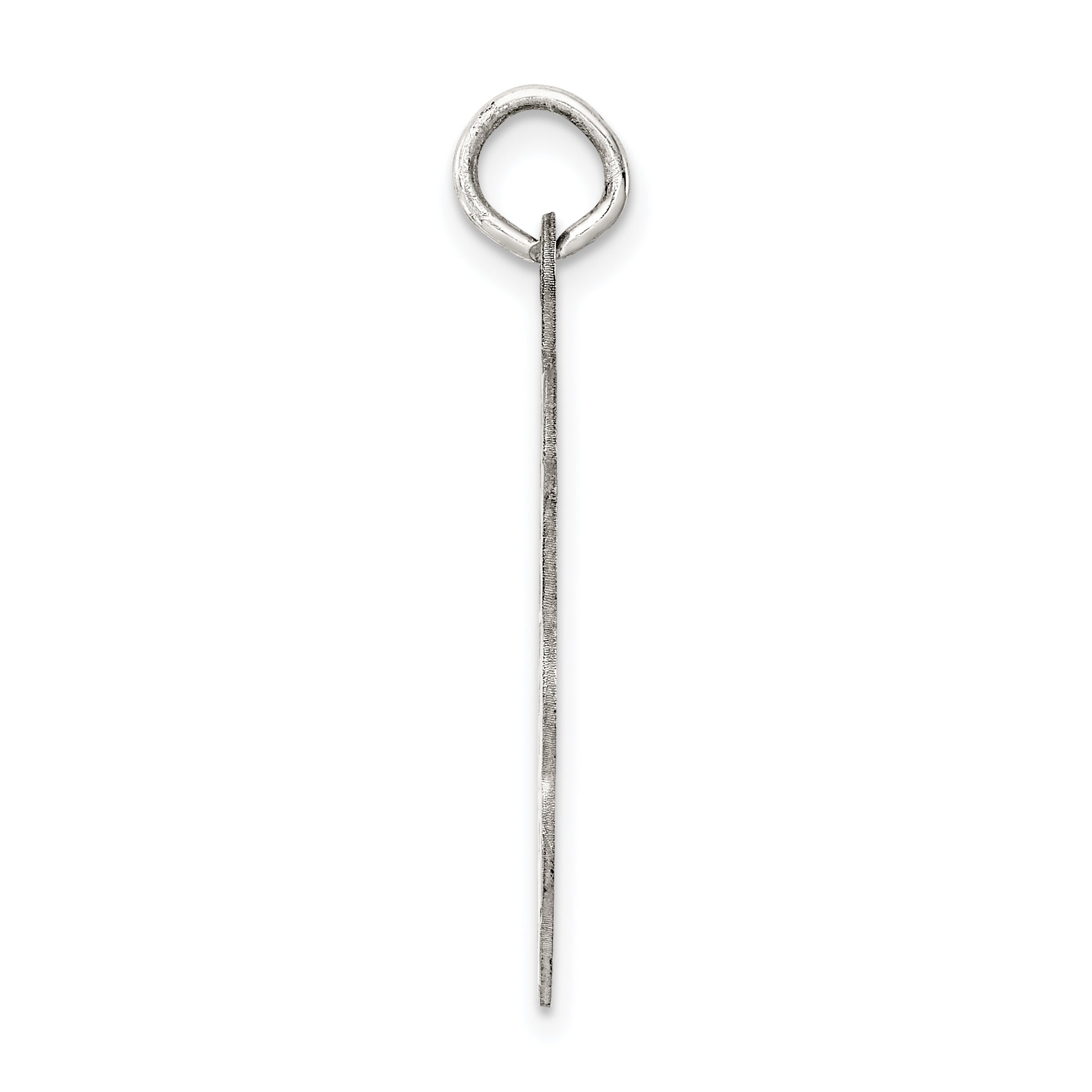 Sterling Silver 925 Polished Confirmation Charm Rhodium-Plated Elegant Design Secondary image