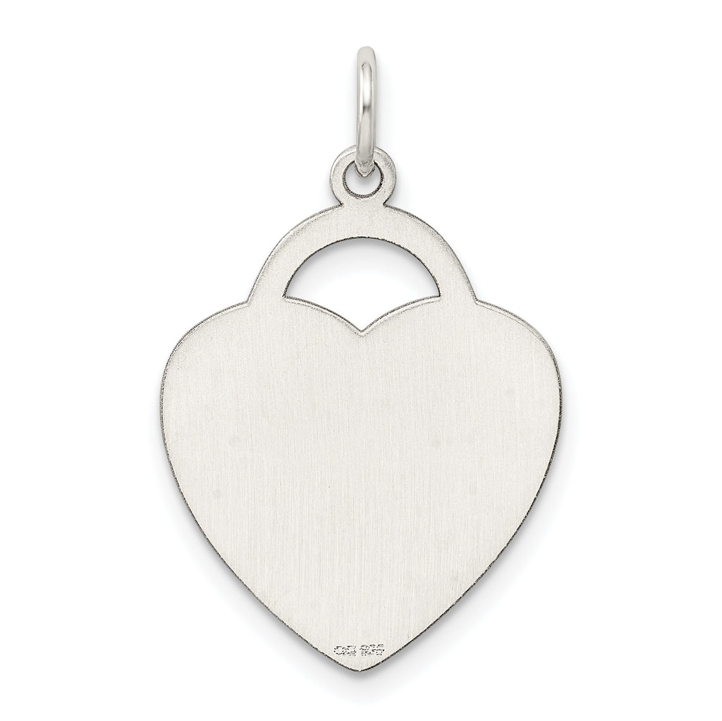Heart Charm in Sterling Silver