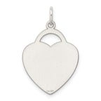 Heart Charm in Sterling Silver