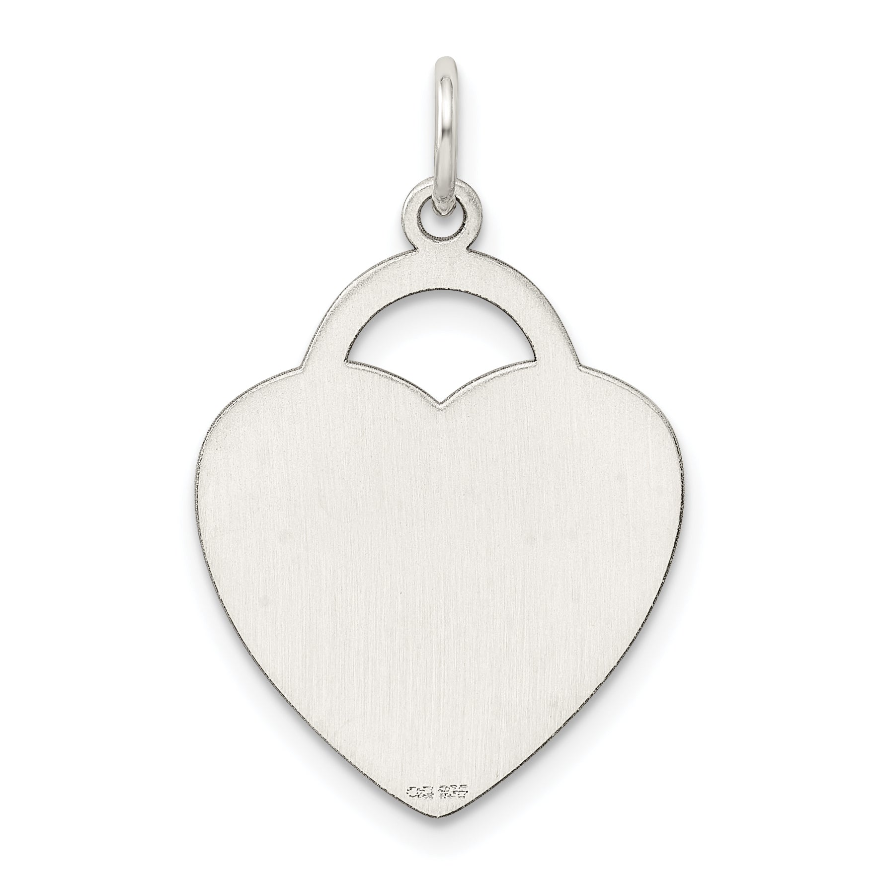 Heart Charm in Sterling Silver