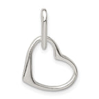 Sterling Silver 925 Double Heart Pendant with Polished Anti-Tarnish Finish