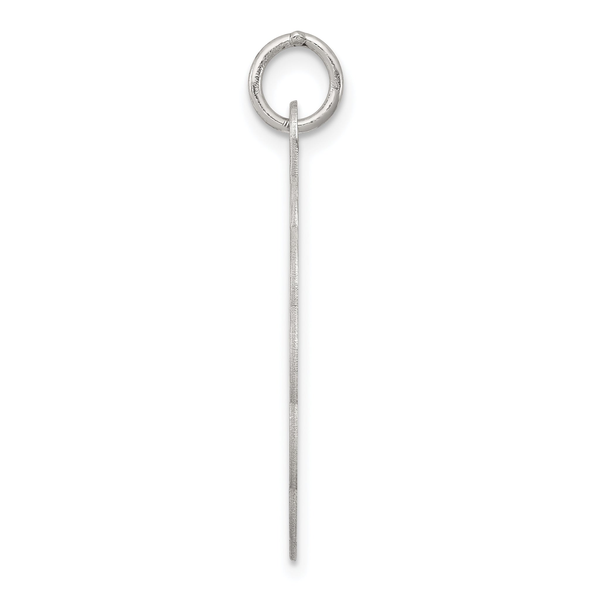 Sterling Silver Holy Communion Charm with Rhodium Polish Elegant and Solid