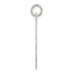 Sterling Silver Holy Communion Charm with Rhodium Polish Elegant and Solid