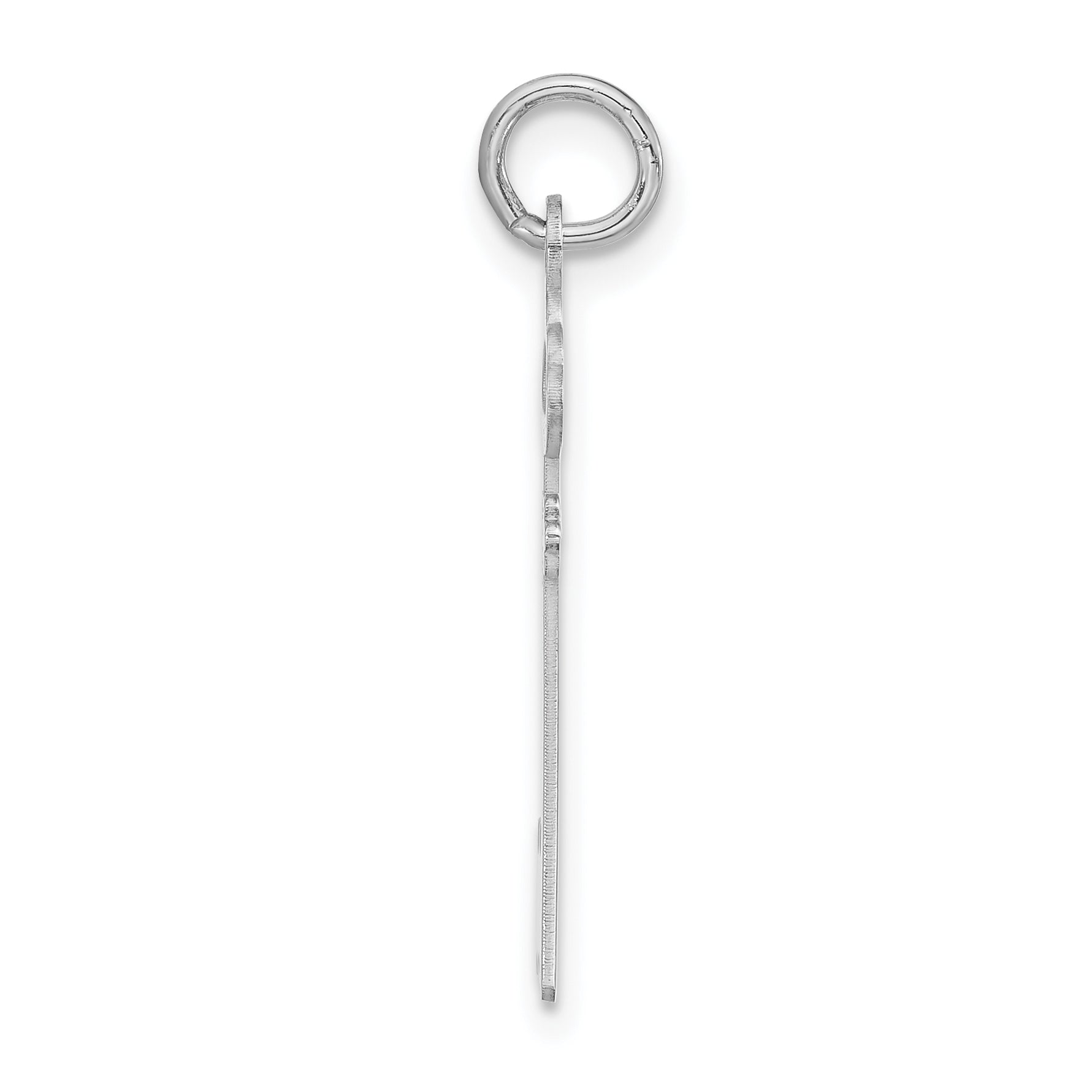 Sterling Silver 925 Key Charm Polished Unisex Elegant Design Secondary image