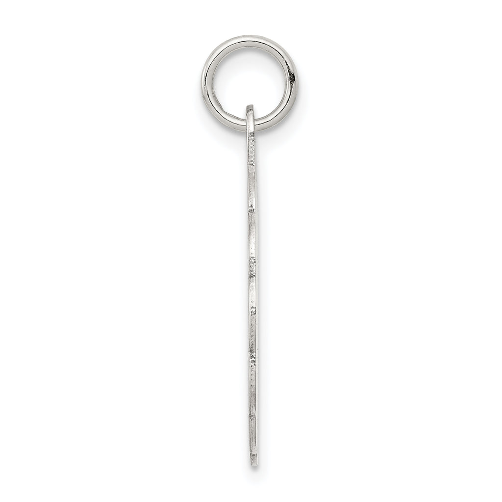Sterling Silver Rhodium-Plated Communion Charm for Children Polished Finish