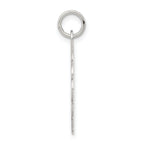 Sterling Silver Rhodium-Plated Communion Charm for Children Polished Finish