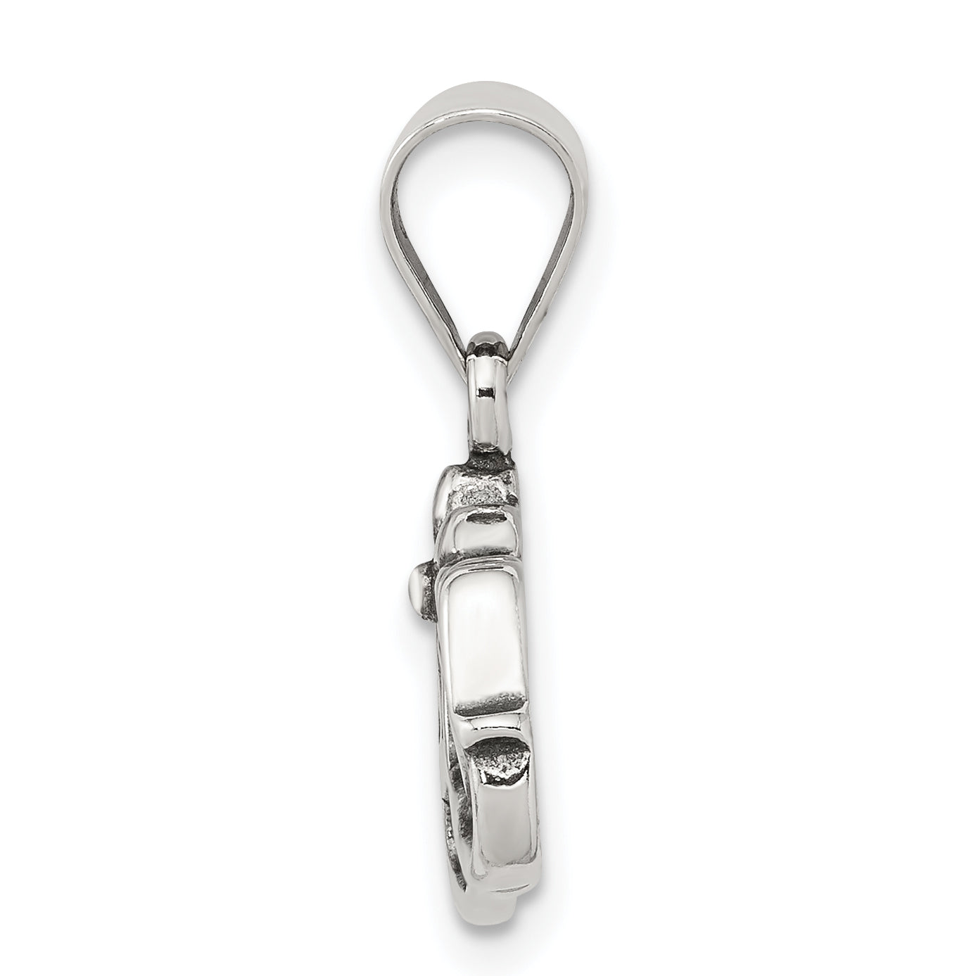 Sophia Jewelers Sterling Silver 925 Mom Charm with Polished Finish Secondary image