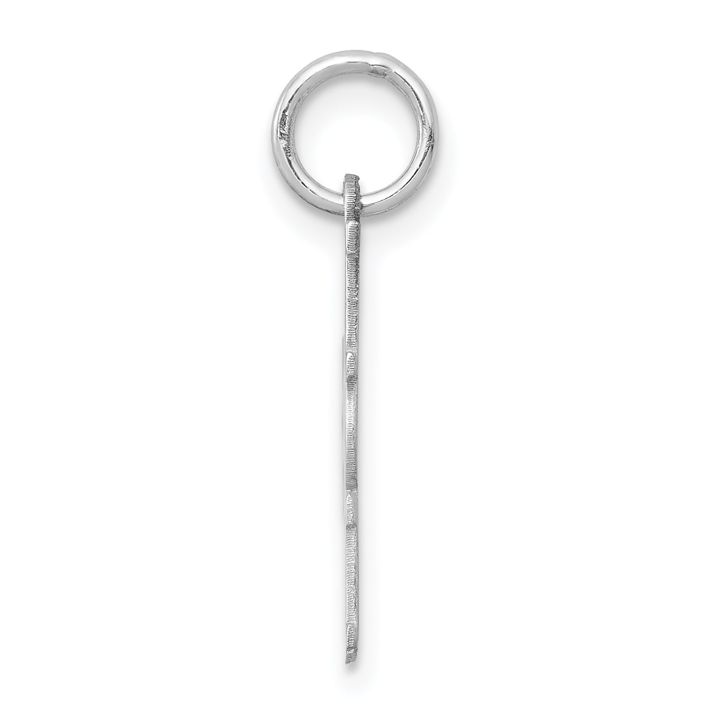 Sterling Silver 925 #1 Mom Charm Rhodium-Plated Polished Finish Secondary image
