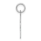 Sterling Silver 925 #1 Mom Charm Rhodium-Plated Polished Finish