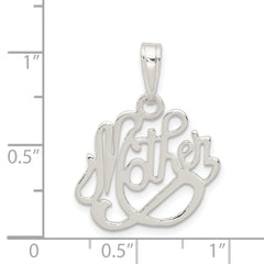 Sophia Jewelers Sterling Silver 925 Polished Mother Pendant with Anti-Tarnish Coating