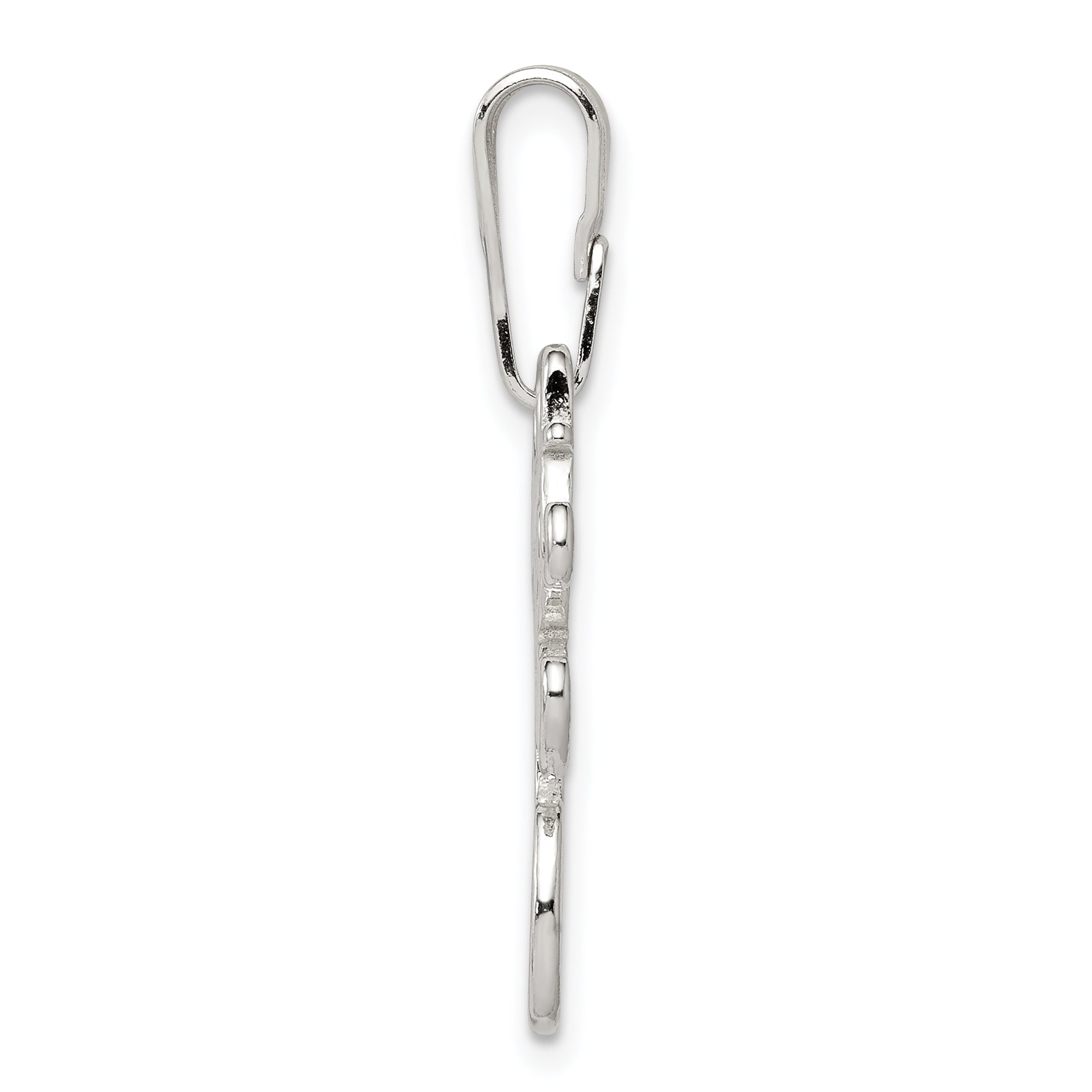 Sterling Silver Sweet 16 Pendant with Polished Anti-Tarnish Finish