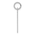 Sterling Silver 925 Polished Razor Blade Charm by Sophia Jewelers