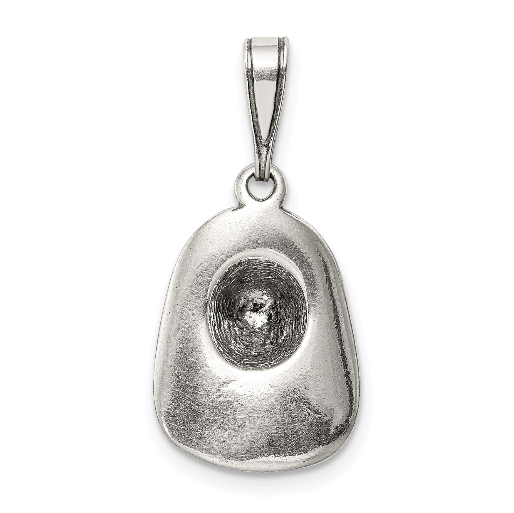 Sterling Silver 925 Men's Antiqued Fireman's Helmet Charm