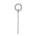 Sterling Silver 925 Polished Musical Note Charm for Elegant Jewelry