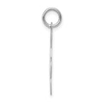 Sophia Jewelers Sterling Silver Rhodium-Plated Treble Clef Polished Charm