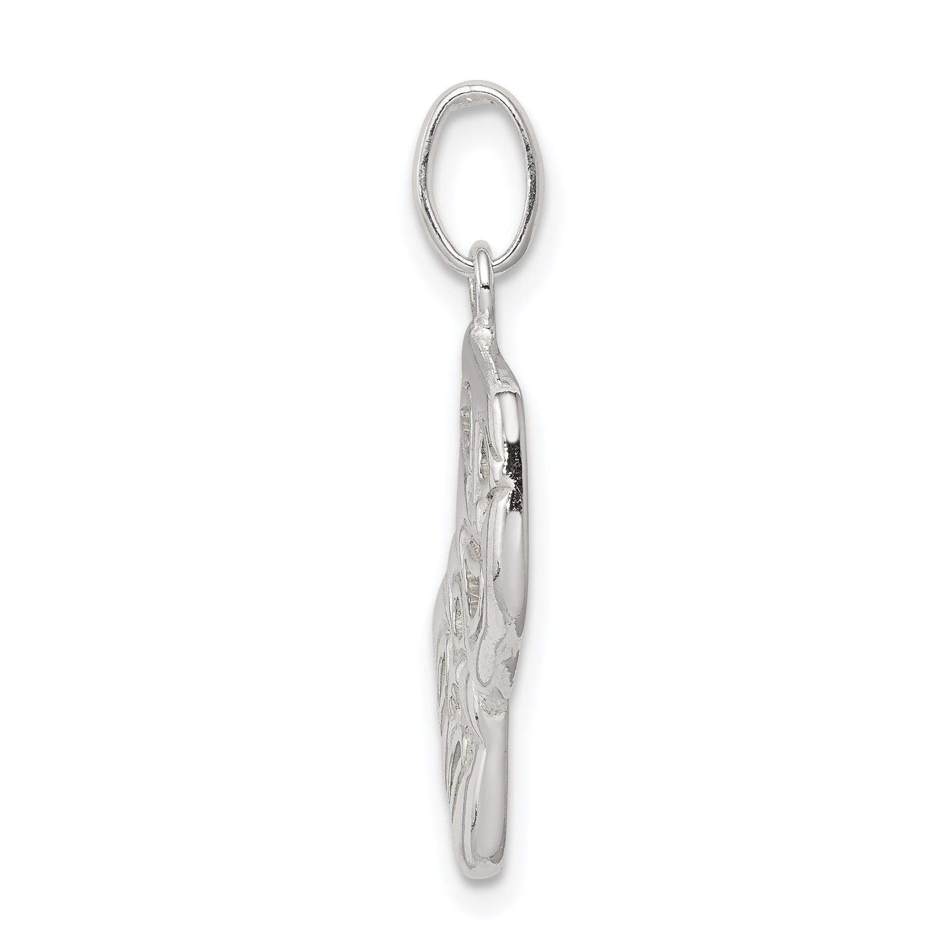 Sterling Silver 925 Comedy/Tragedy Charm Polished Anti-Tarnish Pendant
