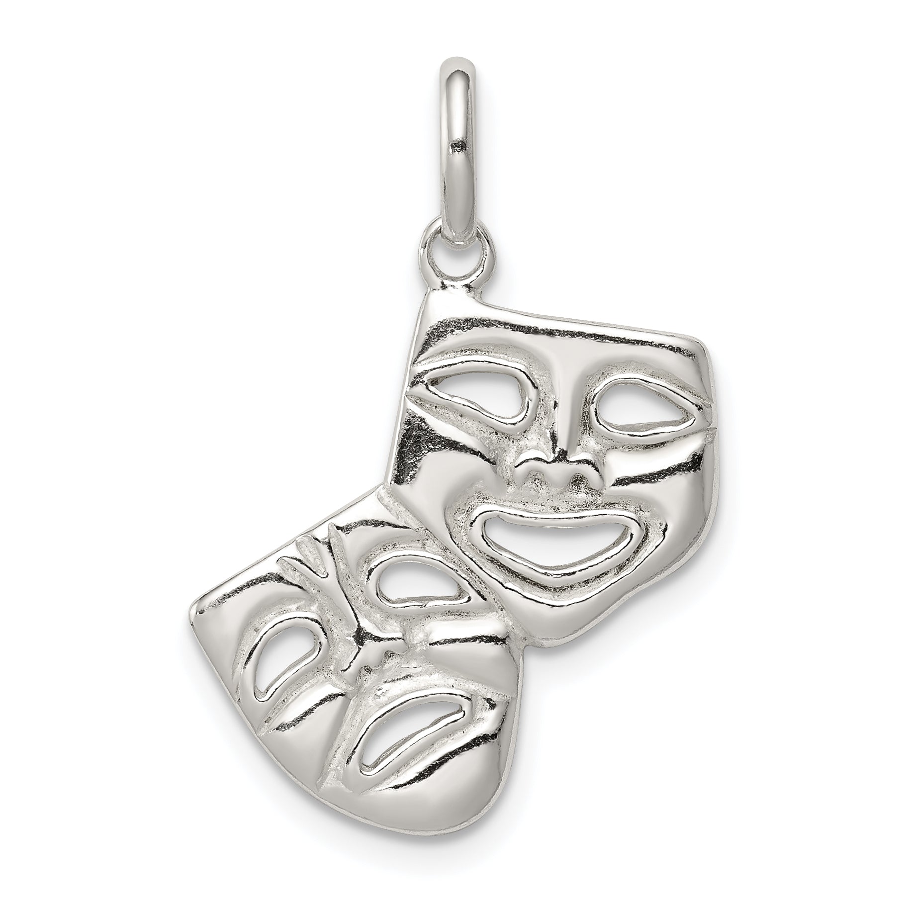 Sterling Silver Comedy/Tragedy Charm Main image
