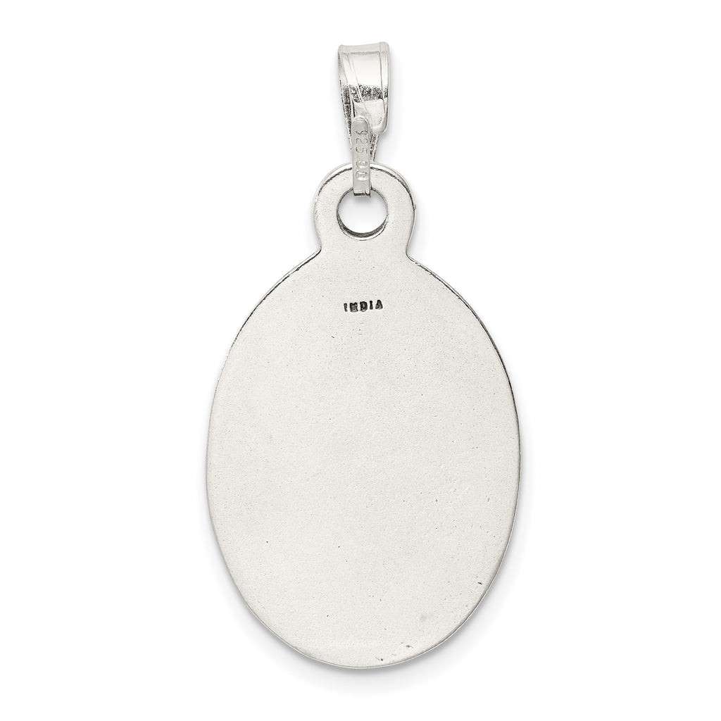 Sterling Silver 925 Masonic Antiqued Men's Pendant by Sophia Jewelers