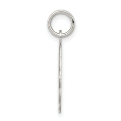 Sterling Silver St. Christopher Medal Charm Rhodium-Plated Engravable Polished Finish