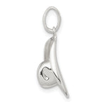 Sophia Jewelers 925 Sterling Silver 3D Cowboy Hat Charm Anti-Tarnish Finish