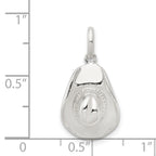 Sophia Jewelers 925 Sterling Silver 3D Cowboy Hat Charm Anti-Tarnish Finish