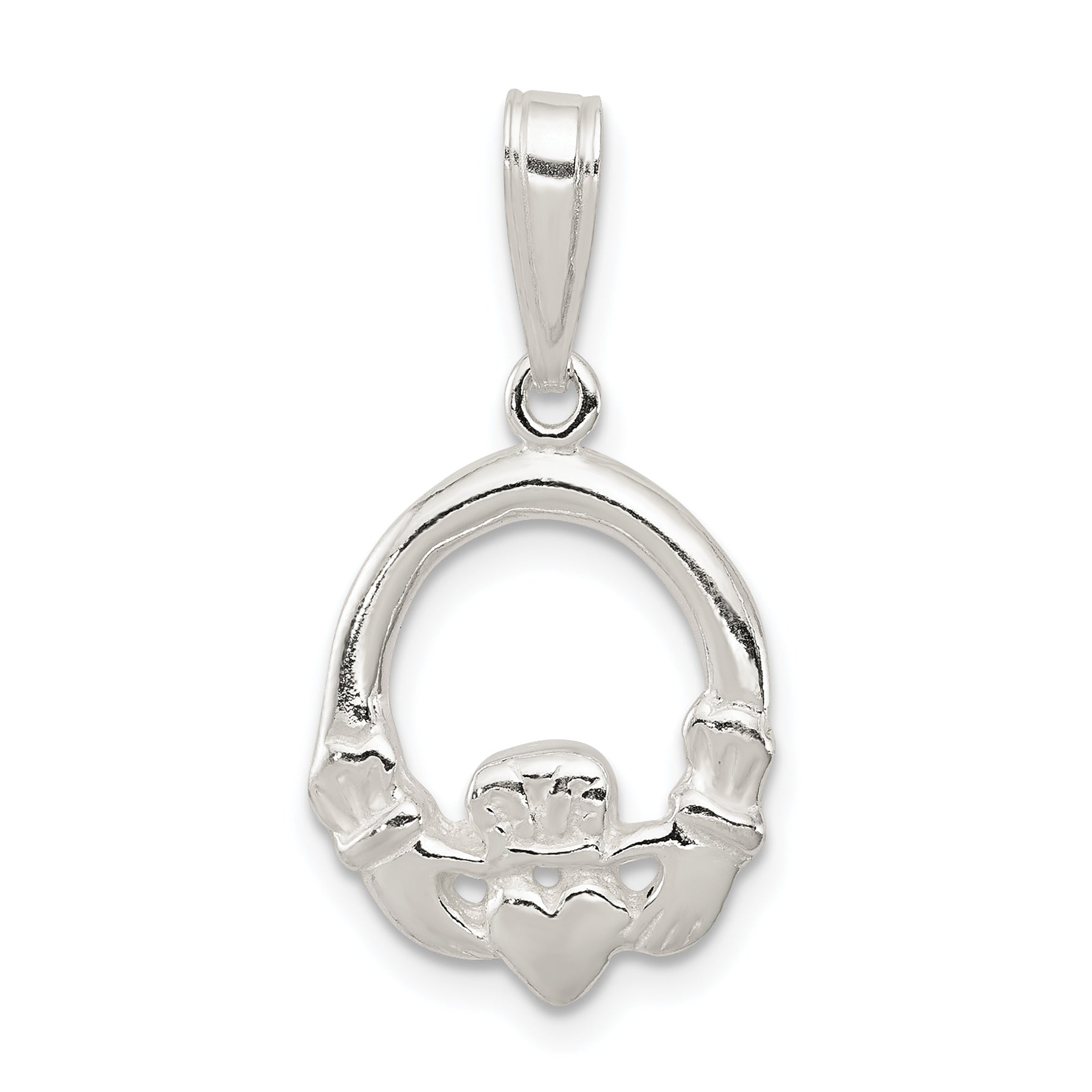 Sterling Silver Claddagh Charm Main image