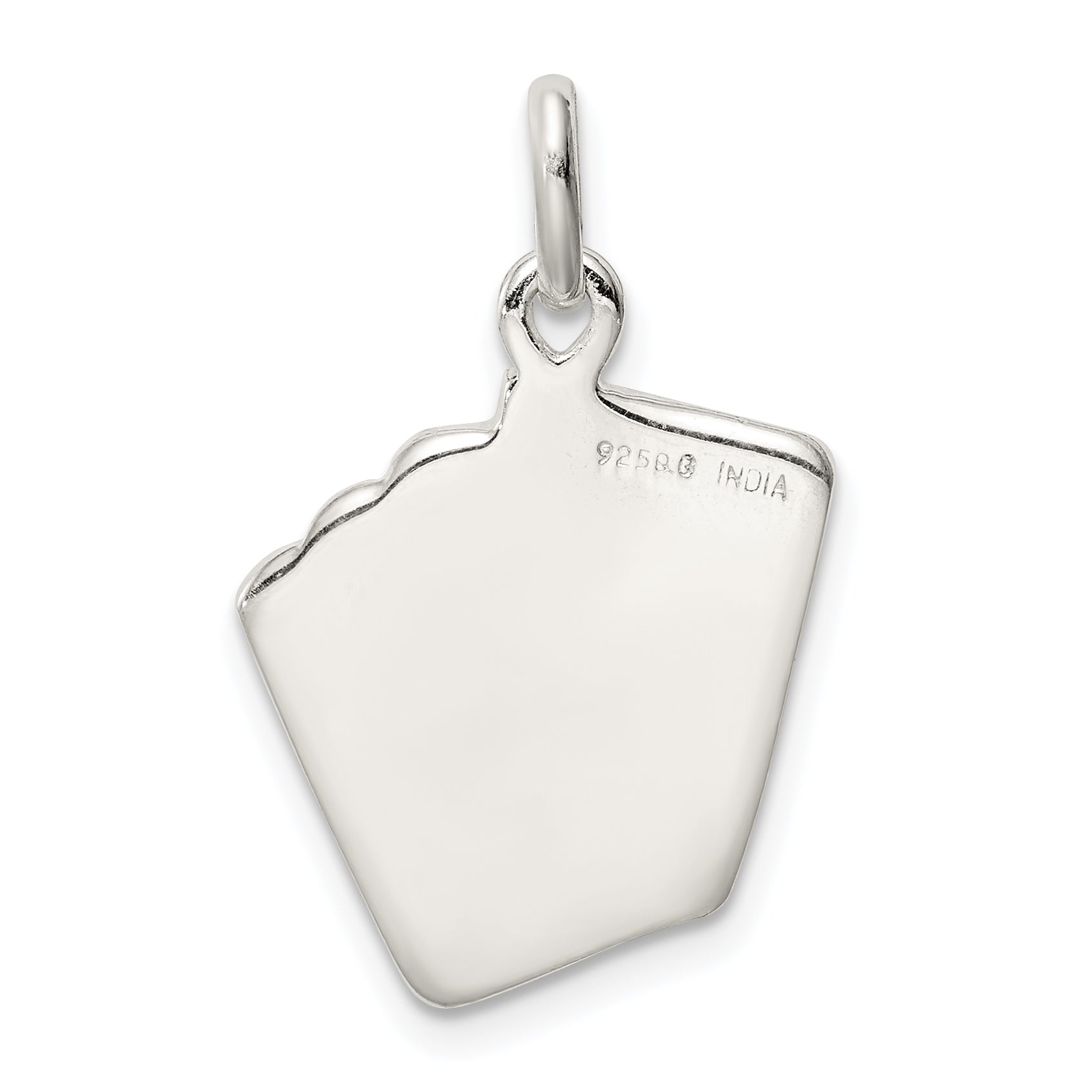 Sophia Jewelers 925 Sterling Silver Playing Cards Charm with Polished Finish