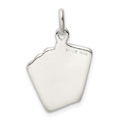 Sophia Jewelers 925 Sterling Silver Playing Cards Charm with Polished Finish