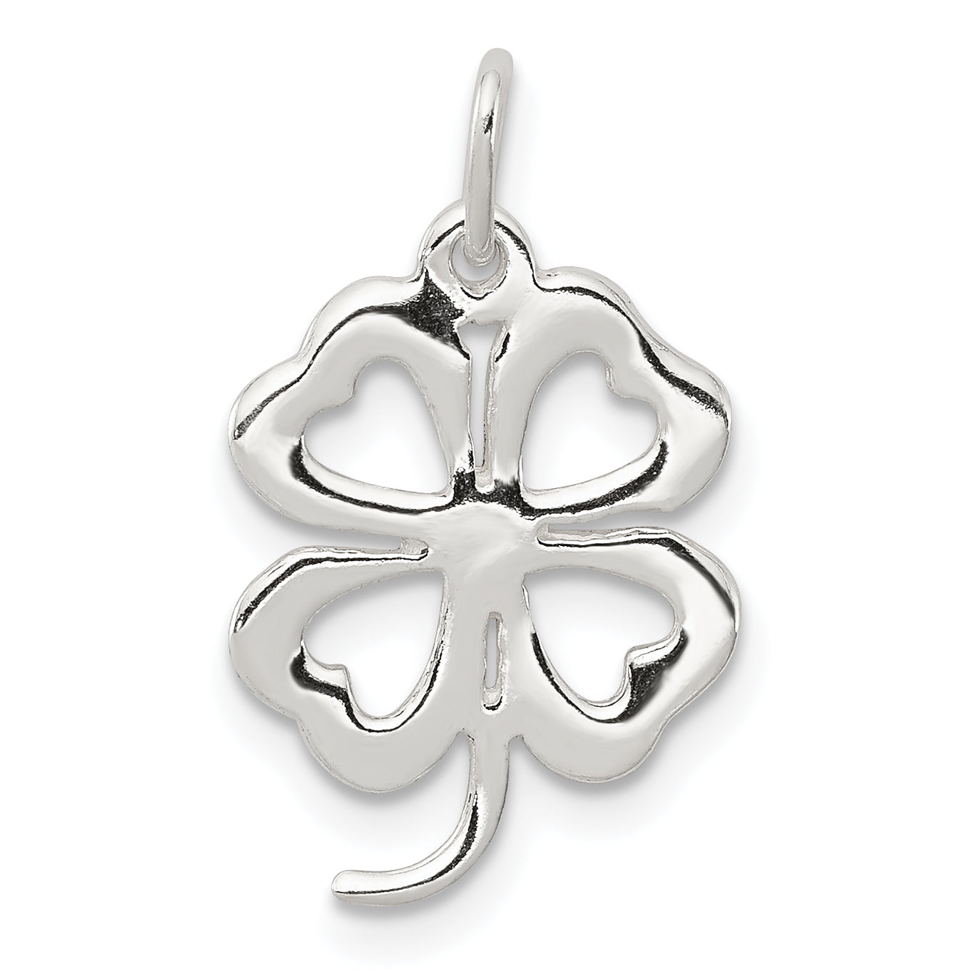 Sterling Silver 4-leaf Clover Charm Main image