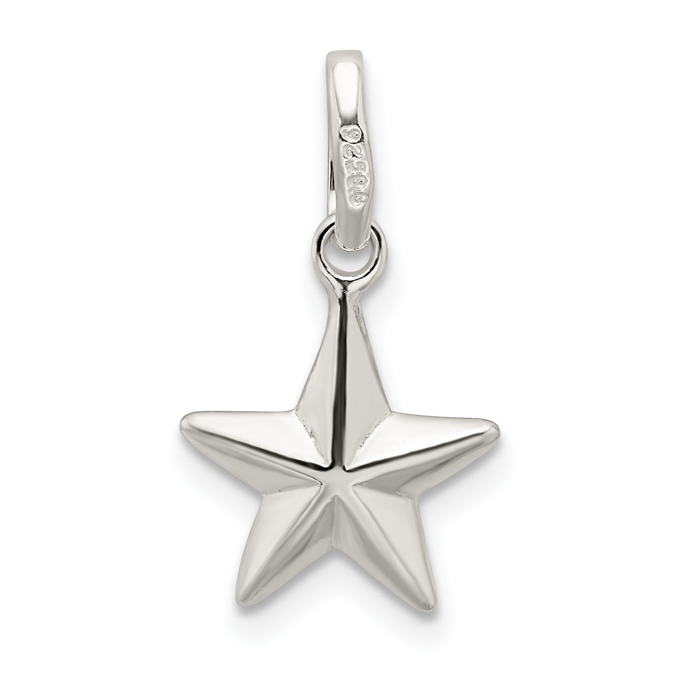 Sophia Jewelers 925 Sterling Silver Star Charm with Anti-Tarnish Solid Design