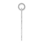 Sterling Silver 925 Engravable Girl Charm with Polished Finish