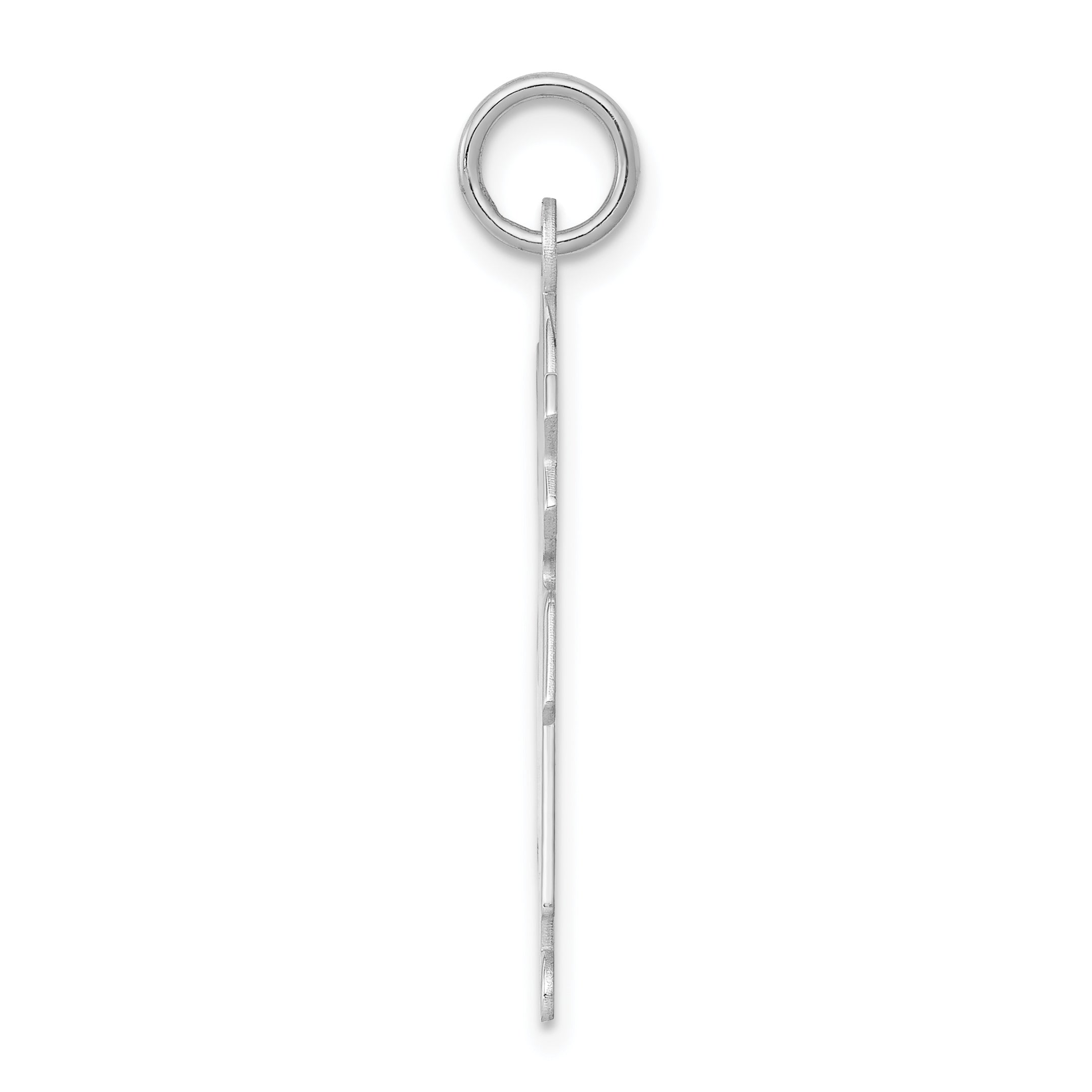 Sterling Silver 925 Engravable Girl Charm with Polished Finish