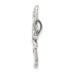 Sophia Jewelers Sterling Silver Antiqued Fairy Pendant Vintage-Inspired Charm