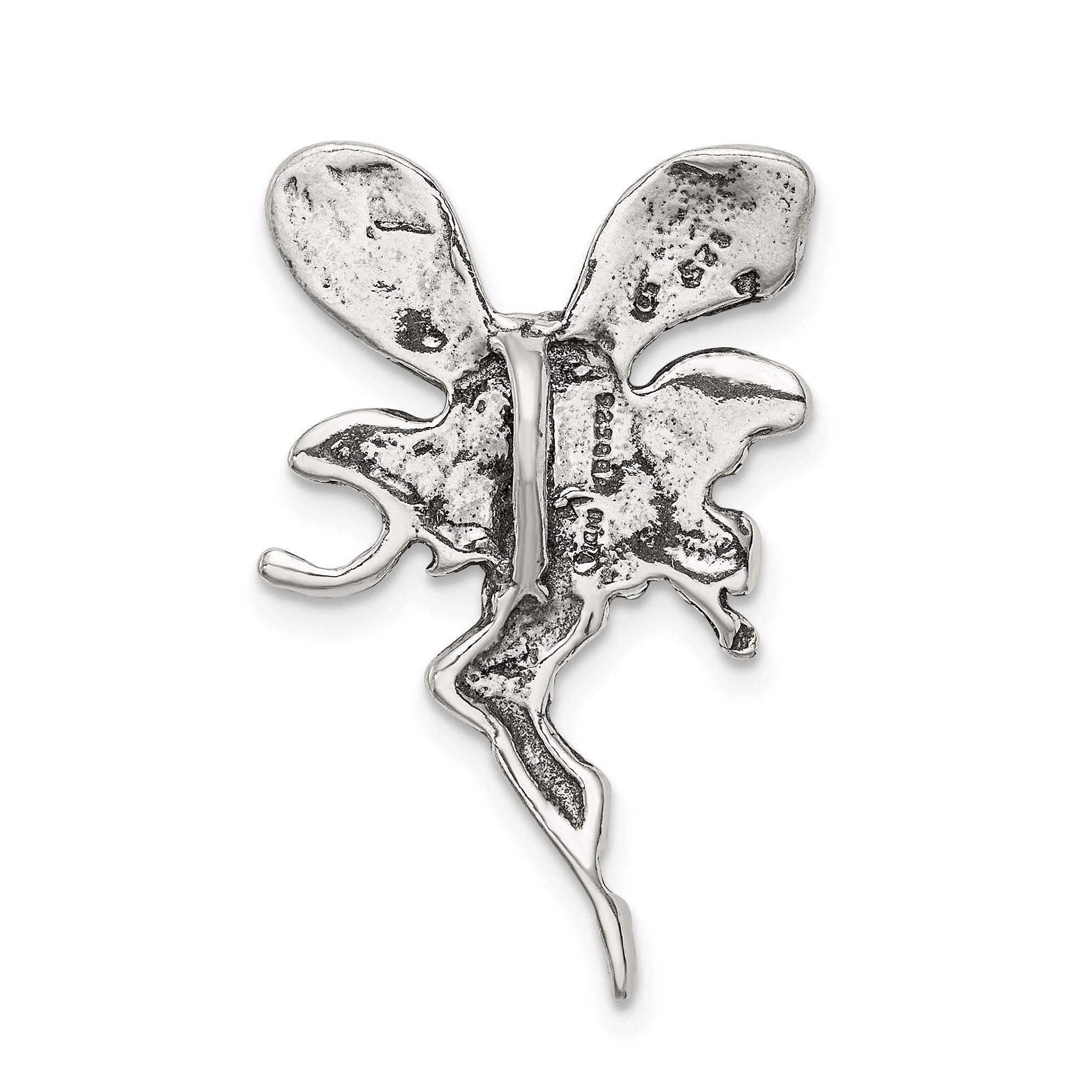 Sterling Silver Antiqued Fairy Chain Slide
