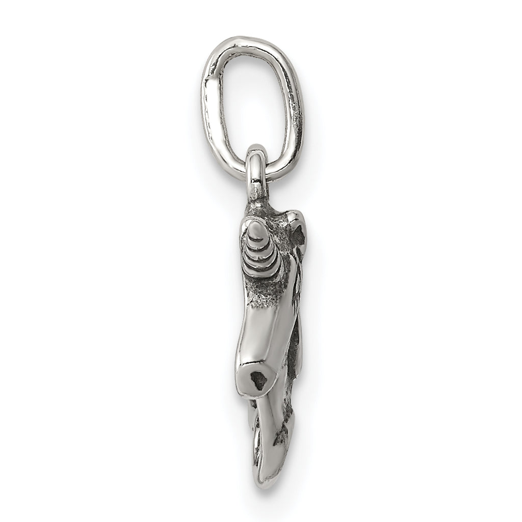 Sophia Jewelers Sterling Silver Antiqued Unicorn Charm Vintage Pendant