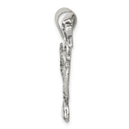 Sophia Jewelers Men's Sterling Silver 925 Antiqued Dragon Charm Pendant