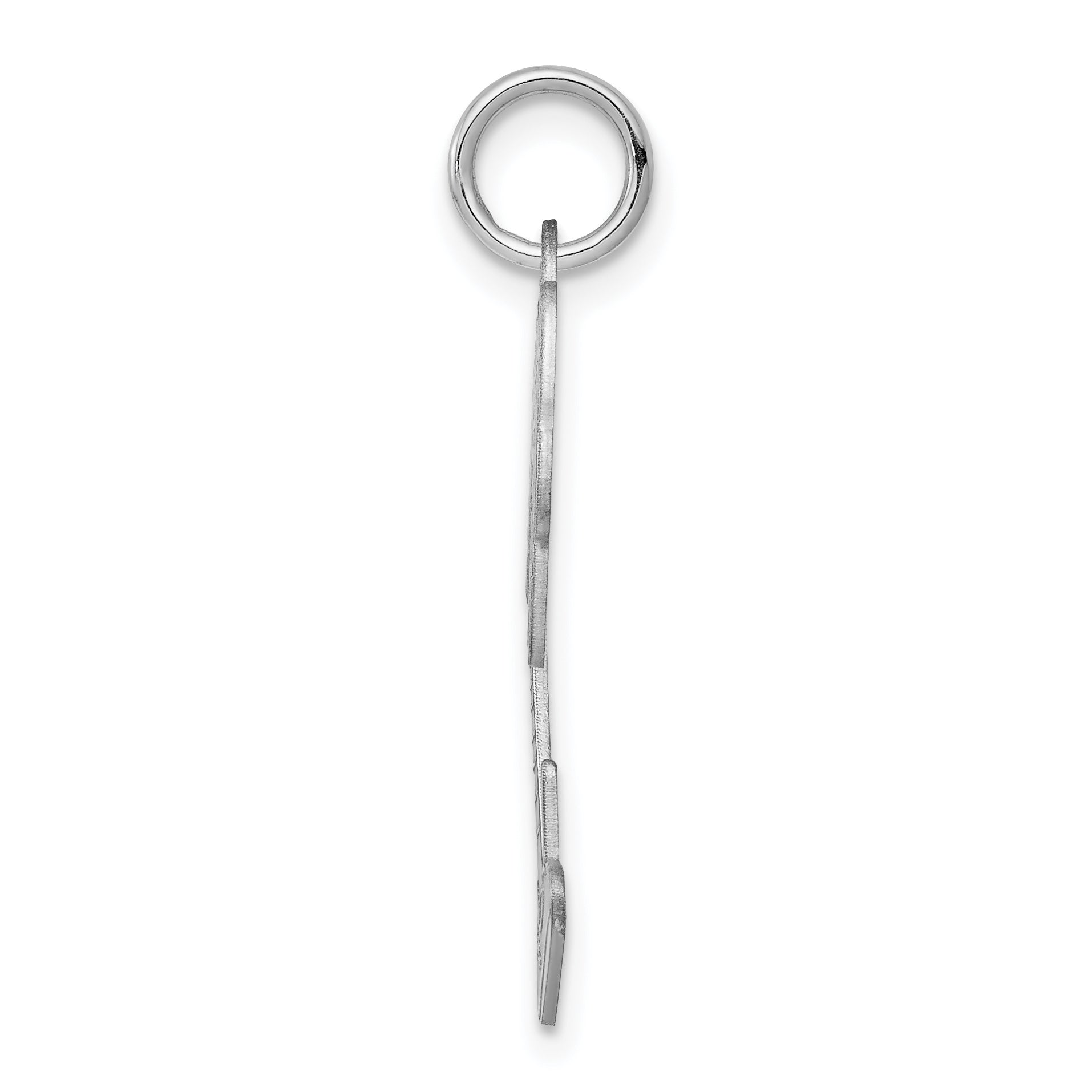 Sterling Silver 925 Palm Tree Charm with Rhodium Polish Elegant Theme